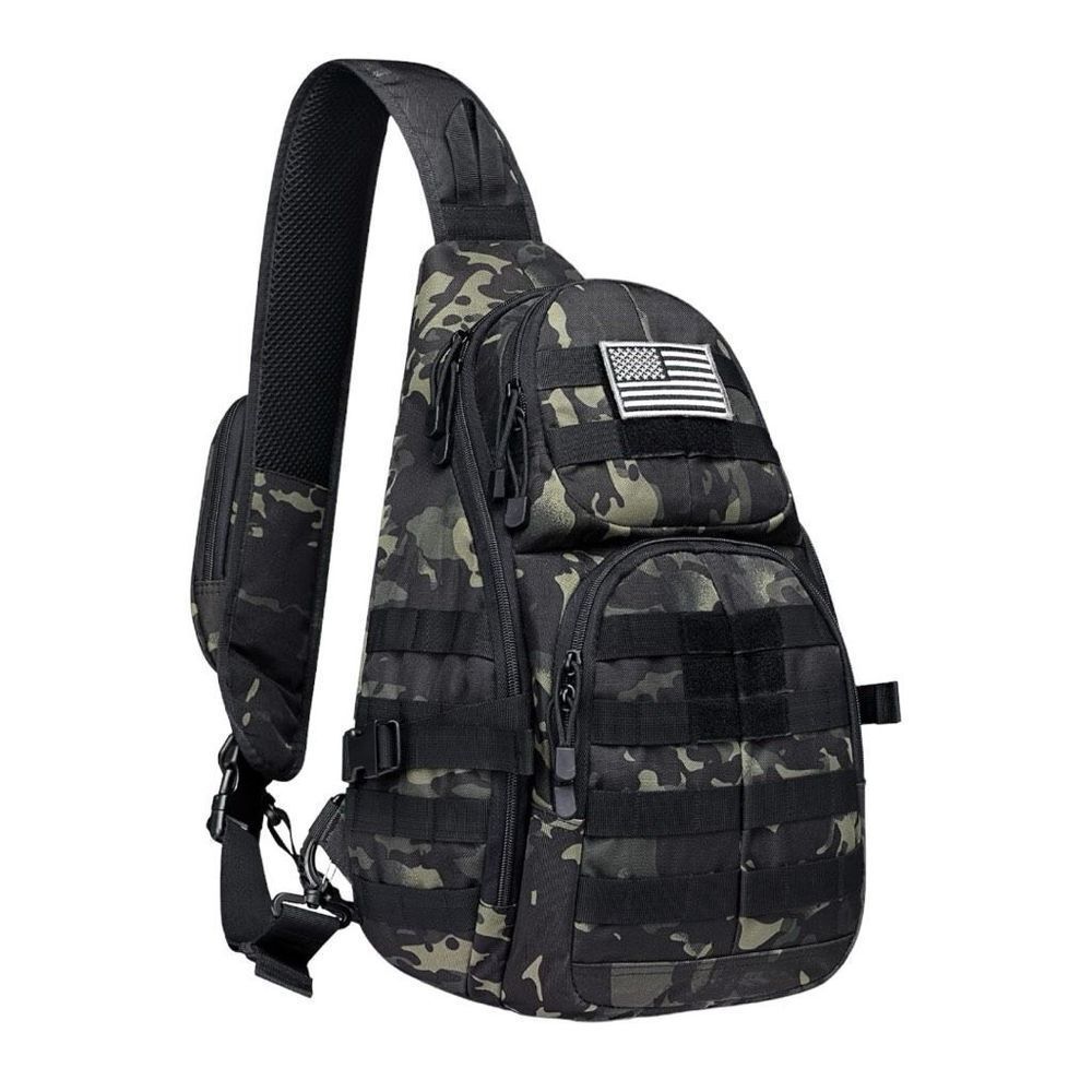 CCDW Tactical EDC Sling Backpack, Military Rover Shoulder Sling Bag Pack…